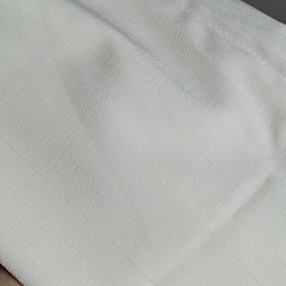 White Silk/Linen Wrap Pants - Picture 3 of 3